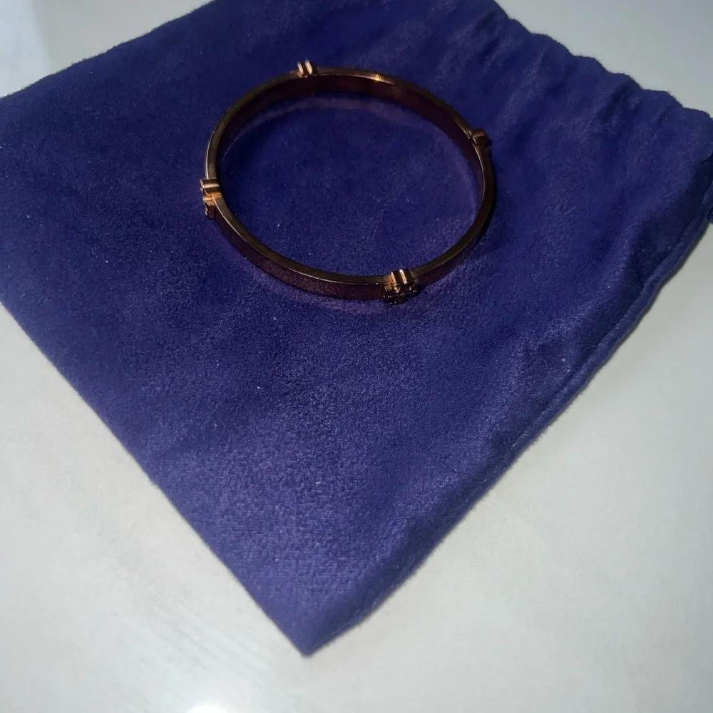 Tory Burch Rose Gold Bangle Bracelet
